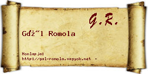 Gál Romola névjegykártya